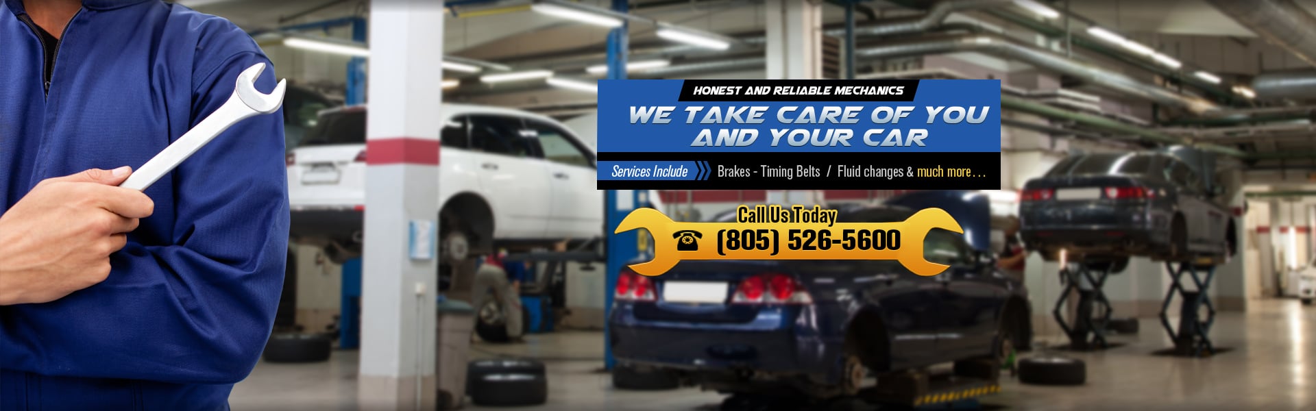 Honest and reliable mechanics. We take care of you and your car. Services include brakes, timing belts, fluid changes and much more. Call us today (805) 526-5600